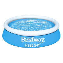 Load image into Gallery viewer, Bestway Fast Set Swimming Pool Above Ground Blue Inflatable 6ft x 20&#39;&#39;, 940L