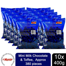 Load image into Gallery viewer, Nestle Rolo Mini Milk Chocolate &amp; Toffee 400g, Approx 380 pieces, 10 Pack