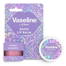 Load image into Gallery viewer, 6x of 10g Vaseline Satin NonSticky &amp; LongLasting Dani Dyer SweetCherry Lip Balm