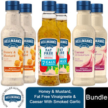 Load image into Gallery viewer, Hellmann&#39;s Caser Smoked Garlic, Honey Mustard &amp; Fat-Free Salad Dressing, 210ml