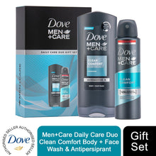 Load image into Gallery viewer, Dove Men+Care Daily Care Duo Gift Set For him, Body Wash 250ml &amp; Deo 150ml