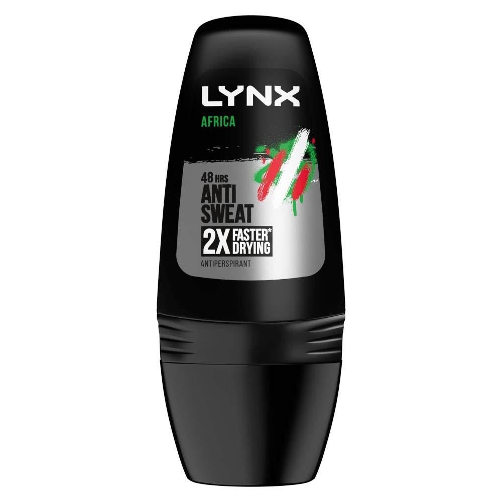 3x of 50ml Lynx 48H Anti Sweat 2x Faster Drying Anti Perspirant Roll-On