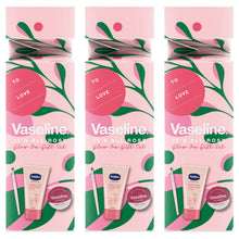 Load image into Gallery viewer, Vaseline Hand Cream, Lip Balm &amp; Lip Brush It's All Rosy Glow On Gift Set For Her