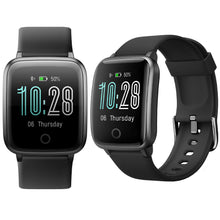 Load image into Gallery viewer, Aquarius IP68 Waterproof Fitness Tracker Smartwatch with HeartRate Monitor,Black