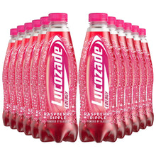 Load image into Gallery viewer, 12 Pk of 900ml Lucozade Energy Raspberry Ripple Sugar-Free Sparkling EnergyDrink