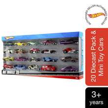 Load image into Gallery viewer, Hot Wheels 20 Diecast Pack and Mini Toy Cars