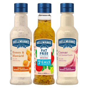 Hellmann's Caser Smoked Garlic, Honey Mustard & Fat-Free Salad Dressing, 210ml