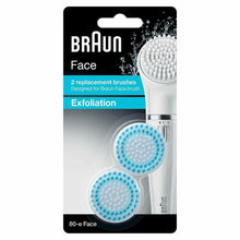 Load image into Gallery viewer, Braun Face Exfoliation Pore Deep Cleaning Replacement Brushes 2pk