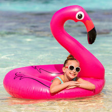 Load image into Gallery viewer, RMS Jumbo Inflatable Pink Flamingo Swim Ring For Beach &amp; Pool on Summer