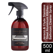 Load image into Gallery viewer, Jenson &amp; Clyde Stainless Steel Aluminium Kitchen Bathroom Cleaner Spray, 500ml