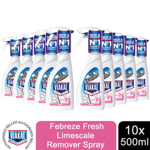Viakal Febreze Fresh Limescale Remover Spray for long Lasting Shine, 500ml