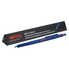 Load image into Gallery viewer, Rotring 600 Mechanical Pencil Medium Point Metallic Blue 0.5 mm For School