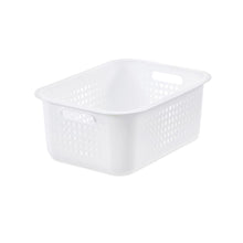 Load image into Gallery viewer, SmartStore Basket Recycled Storage Box With Plastic Lid, White or Taupe
