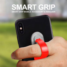 Load image into Gallery viewer, Aquarius Universal Finger Grip Ring Band Smart Mobile Phone Holder - Red