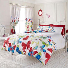 Load image into Gallery viewer, Beautiful Comfort and Warmth Non-toxic Butterfly Design Duvet Set - Rainbow