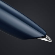 Load image into Gallery viewer, Parker 51 Fountain Pen Midnight Blue Barrel Fine Nib Black Ink Gift Box