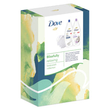 Load image into Gallery viewer, Dove Blissfully Relaxing Body Wash 2pcs Gift Set For Her with Shower Puff