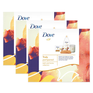 Dove Truly Pampered Bath & Home 2pcs Gift Set For Her with Soap Dish & Candle