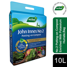 Load image into Gallery viewer, John Innes No.2 Potting-on Compost Enriched With Potassium Humate 10L Bag