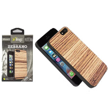 Load image into Gallery viewer, iFrogz - Zebrano Natural Wood Case for iPhone 5, 1 Pack