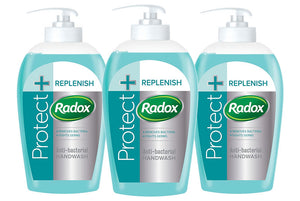 Radox Hand Wash, Shea Butter/Protect/Pomegranate/Care, 3 Pack