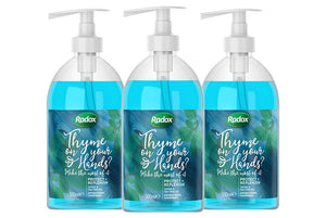 Radox Hand Wash, Shea Butter/Protect/Pomegranate/Care, 3 Pack
