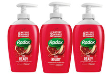 Load image into Gallery viewer, Radox Hand Wash, Shea Butter/Protect/Pomegranate/Care, 3 Pack
