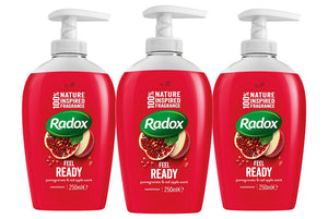 Radox Hand Wash, Shea Butter/Protect/Pomegranate/Care, 3 Pack