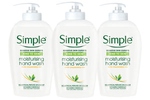 Simple Kind to Skin Moisturising Hand Wash, 3  Pack, 250ml