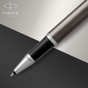 Parker IM Rollerball Pen Dark Espresso Fine Point Black Ink Gift Box