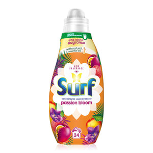 Surf Washing Liquid 24w & Comfort Fabric Conditioner 55w  Passion Bloom  Summer Fragrance Bundle