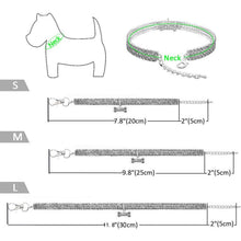 Load image into Gallery viewer, AQ Luxury Diamond Collar For Pets, Size Medium or Large, Blue, Red or White