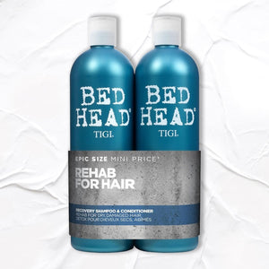 Bed Head by Tigi Urban Antidotes Recovery Shampoo & Conditioner for Dry Hair 2x750ml with pump, 1pk