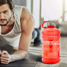 Load image into Gallery viewer, Zodiak Fitness 2.2L BPA Free Sport Water Bottle - Red