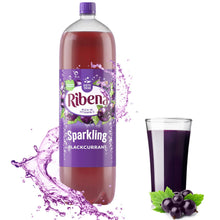 Load image into Gallery viewer, 8pk of 2Litre Ribena Blackcurrant Rich in Vitamin C Sparkling Energy Drink
