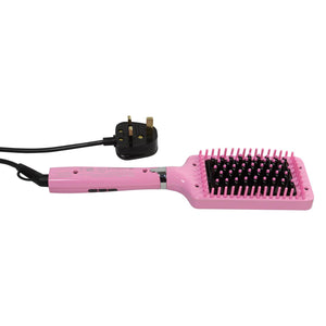 Hollywood Hair Brush Straightener with LCD Display, 1pk
