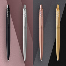Load image into Gallery viewer, Parker Jotter Ballpoint Pen Matte Rose Gold Medium Nib Blue Ink XL Gift Box