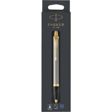 Load image into Gallery viewer, Parker IM Ballpoint Pen Brushed Metal Medium Point Blue Ink Gift Box