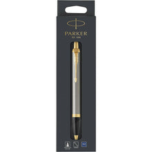 Load image into Gallery viewer, Parker IM Ballpoint Pen Brushed Metal Medium Point Blue Ink Gift Box