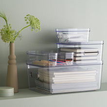 Load image into Gallery viewer, SmartStore Compact Clear Storage Box with Transparent Lid - Large, 15.4 Litres