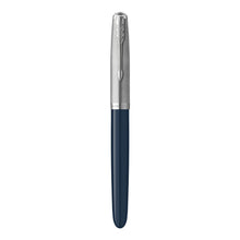 Load image into Gallery viewer, Parker 51 Fountain Pen Midnight Blue Barrel Medium Nib Black Ink Gift Box