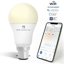 Load image into Gallery viewer, WiZ LED A60 Smart Bulb Wifi BC (B22) Warm White &amp; Dimmable, 1 Pack