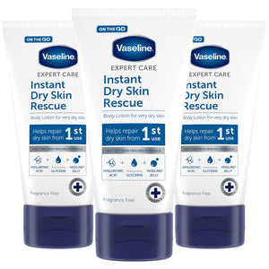 3x or 6x of 75ml Vaseline Instant Dry Skin Rescue On the Go Body Lotion