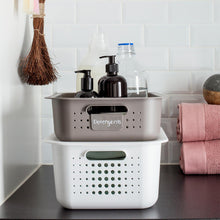 Load image into Gallery viewer, SmartStore Basket Recycled15 StorageBox 10L With Basket PlasticLid, White