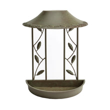 Load image into Gallery viewer, Peckish Secret Garden Wall Hanging Bird Table Feeder Metal Build 32cm Height