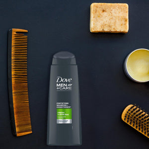 Dove Men+Care Fortifying Shampoo, Thickening/Fresh 2in1, 3pk, 400ml