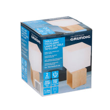 Load image into Gallery viewer, Grundig Sturdy &amp; Durable LED Warm &amp; Soft Light Table Lamp With Wooden Stand, 25W
