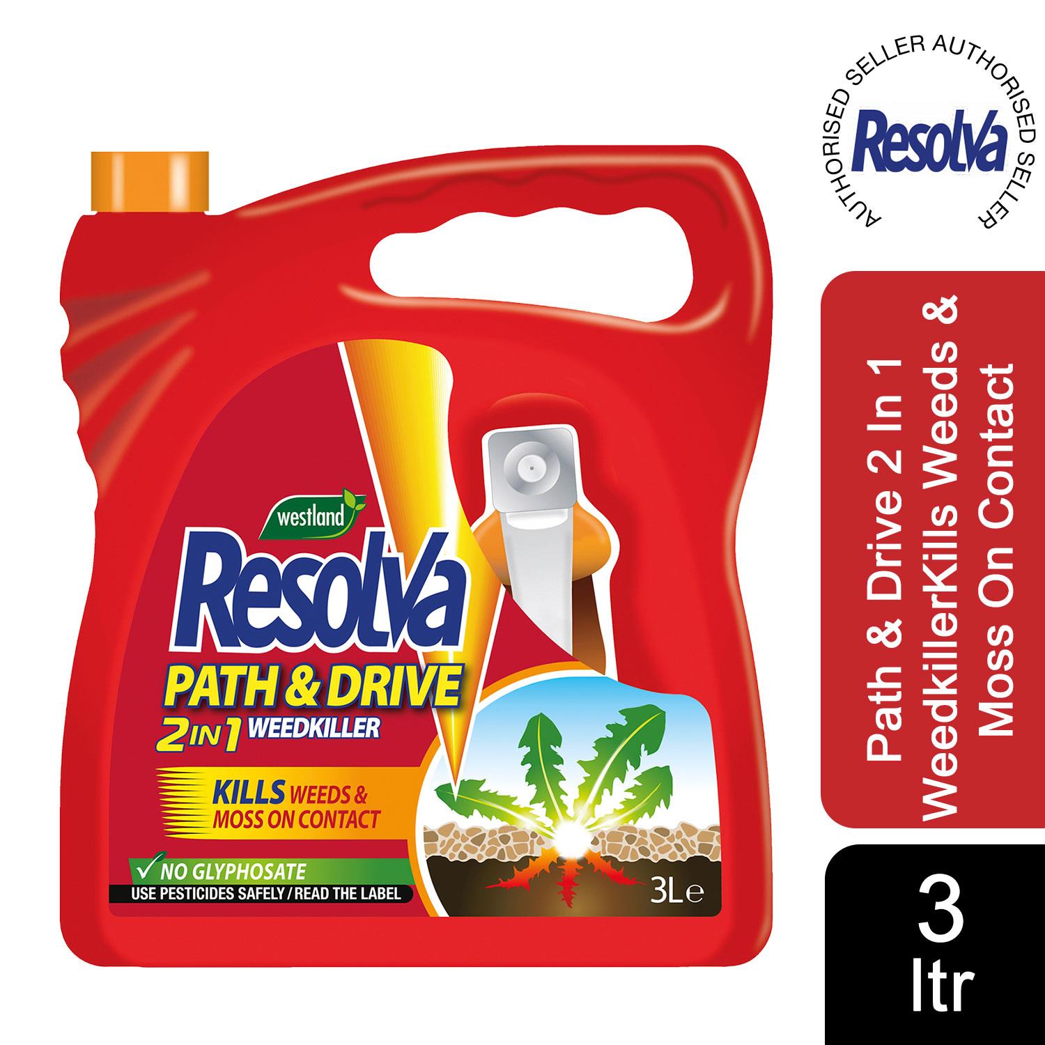 Resolva Weed Killer 2 In 1 Path & Drive Kills Moss & Algae Ready To Us