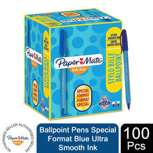 Load image into Gallery viewer, Paper Mate Ballpoint Pens InkJoy 100ST Special Format Blue UltraSmooth Ink 100Pc