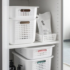 SmartStore Basket Recycled15 StorageBox 10L With Basket PlasticLid, White